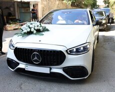 Mercedes Sclass 2023 black kirayəsi