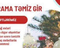 Təmizlik işləri görürəm