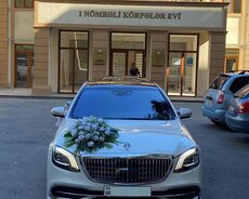 Sclass Mercedes Maybach kirayə gelin maşıni