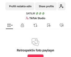 Tiktok 1k Hesab Satilir