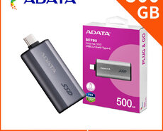 Adata External Ssd Sc750 500gb Black Usb 3.2 Gen2 Type-c