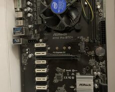 "asrock h110 pro" ana platası + Cpu