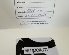 Emporim hədiyyə kartı satılır