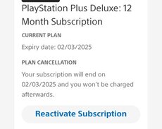 Playstation Türk Account'u (Plus Deluxe)