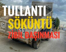 Bütün növ tullantı və zibillərin daşınması xidməti