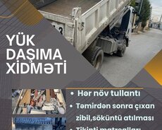 Bütün növ tullantı və zibillərin daşınması xidməti