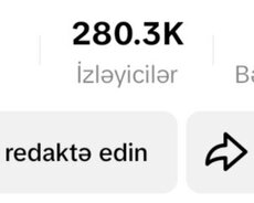 280K tiktok hesabı satılır