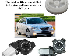 avtomobilləri üçün şüşə qaldıran motor və motorun dişli çarx