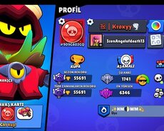 55k Brawl Stars hesabı satılır