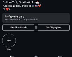 Aktiv ucuz Instagram hesabı