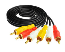 3 Başlıqlı 1.5m Audio Video Kabel Analog