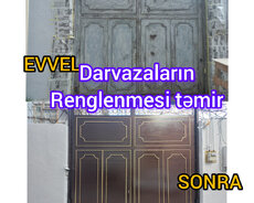 Darvazaların renglenmesi təmir xidmət