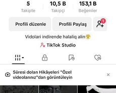 Tiktok Hesabi Satilir təcili