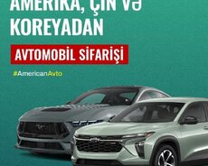 Amerika Çin və Kareyadan maşın sifarişi