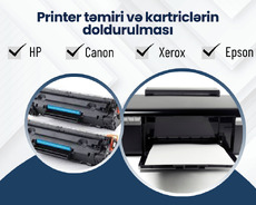 Printer təmiri və kartriclərin doldurulması