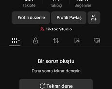 Tiktok Hesabı Satılır Çox ucuza 3 azn