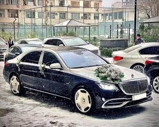 Maybach Sclass белый черный свадебный автомобиль в аренду