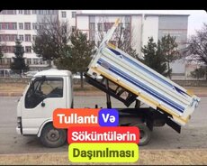 Təmir və Söküntü Tullantılarının Daşınması Xidməti! Tikinti, təmir