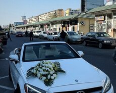 Mercedes Cclass cabrio toy maşıni kirayəsi
