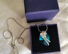 Swarovski boyunbağı və kulon