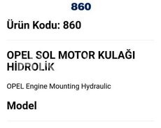 Zafira 1.6 1.8 2.0 motor paduşkası