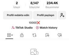 Tiktok hesabı satılır