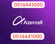 Azercell nömrə 0514441000 satilir