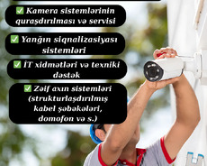Kamera Sistemləri üzrə Quraşdırma və Servis Xidməti