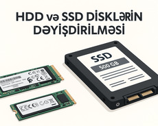 Hdd və Hdd disklərinin dəyişdirilməsi və təmiri
