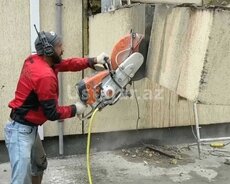 Betondan səssiz kəsimə işləri