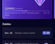 Tiktok 26 lvl 35 k qalıb 27 olmağına