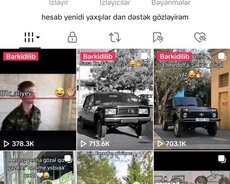 Tik Tok hesabi Satilir