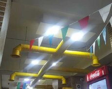 Bu, kommersiya məkanları üçün nəzərdə tutulmuş, qırmızı rəngli