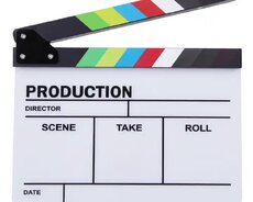 Clapperboard white