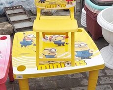 Uşaq üçün stol stul desti