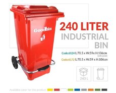 Zibil qabi 240 litr pedalli ( goodbin )