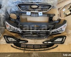 Hyundai Sonata 2014-2017 передняя часть. Sonata бампер. Sonata буфер. Hyundai