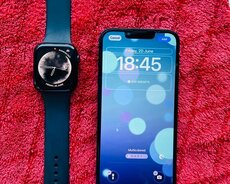 Iphone 14 və orijinal qol saatı Iphone