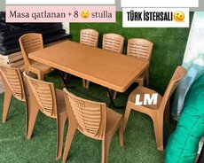 Yeni Plastik masa dəsti