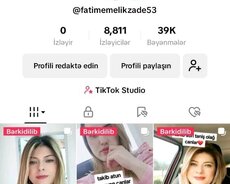 Tiktok səhifəsi