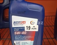 eurolub synt 5w-40 1litr mühərrik yağı