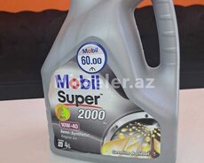 mobil super 10w-40 4litr mühərrik yağı