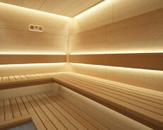 Sauna ustasi sauna yığılması