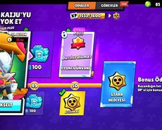 Bravl stars hesab Bravl pass alınıb 48 karakter var t