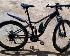 orta amartizatorlu qara 29luq velosiped