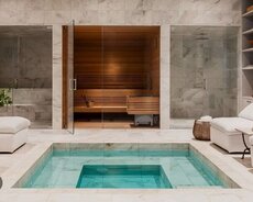 Sauna Duş Kabina ilə birgə