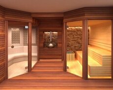 Sauna Hamam ilə dizayn