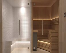 Sauna və duş kabinası