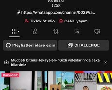 Tiktok Kanalı 17.7k Panel Vurulmayıb Heçvaxt