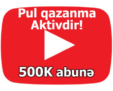 Youtube kanalı satılır. +500k abunə